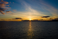 Sunset on the British Columbia coast
